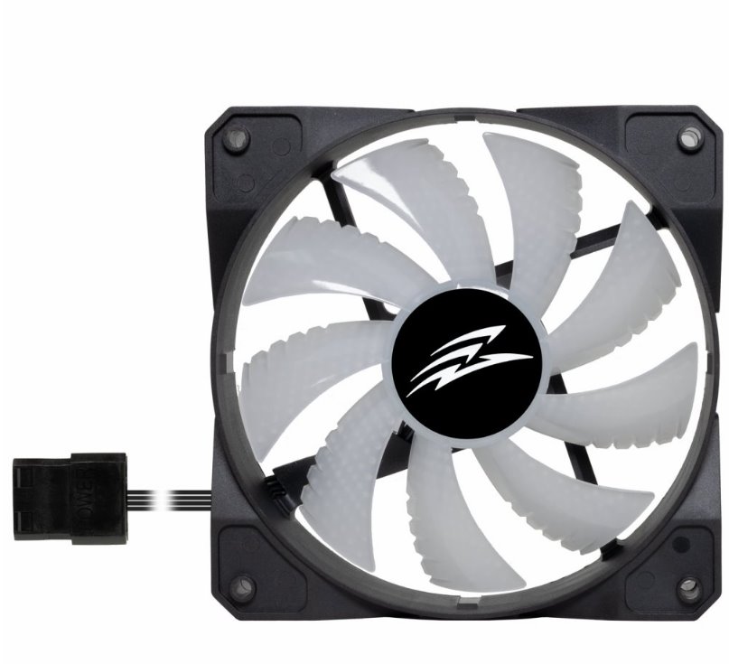 EVOLVEO 12FS, ARGB, černý rám, ventilátor 120mm, slave