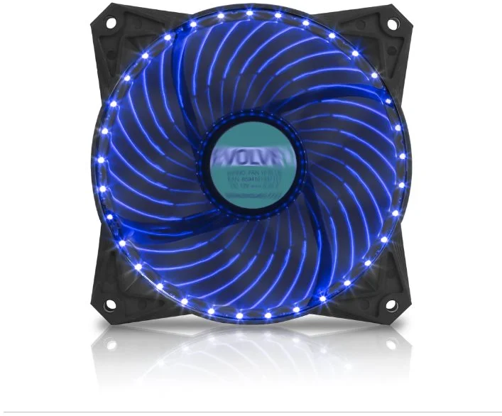 EVOLVEO 12L2BL, LED 33 bodů, ventilátor 120mm, modrý