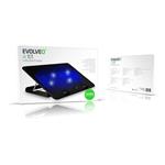 EVOLVEO A101, chladící podložka pro notebook, 2x ventilátor, modré podsvícení