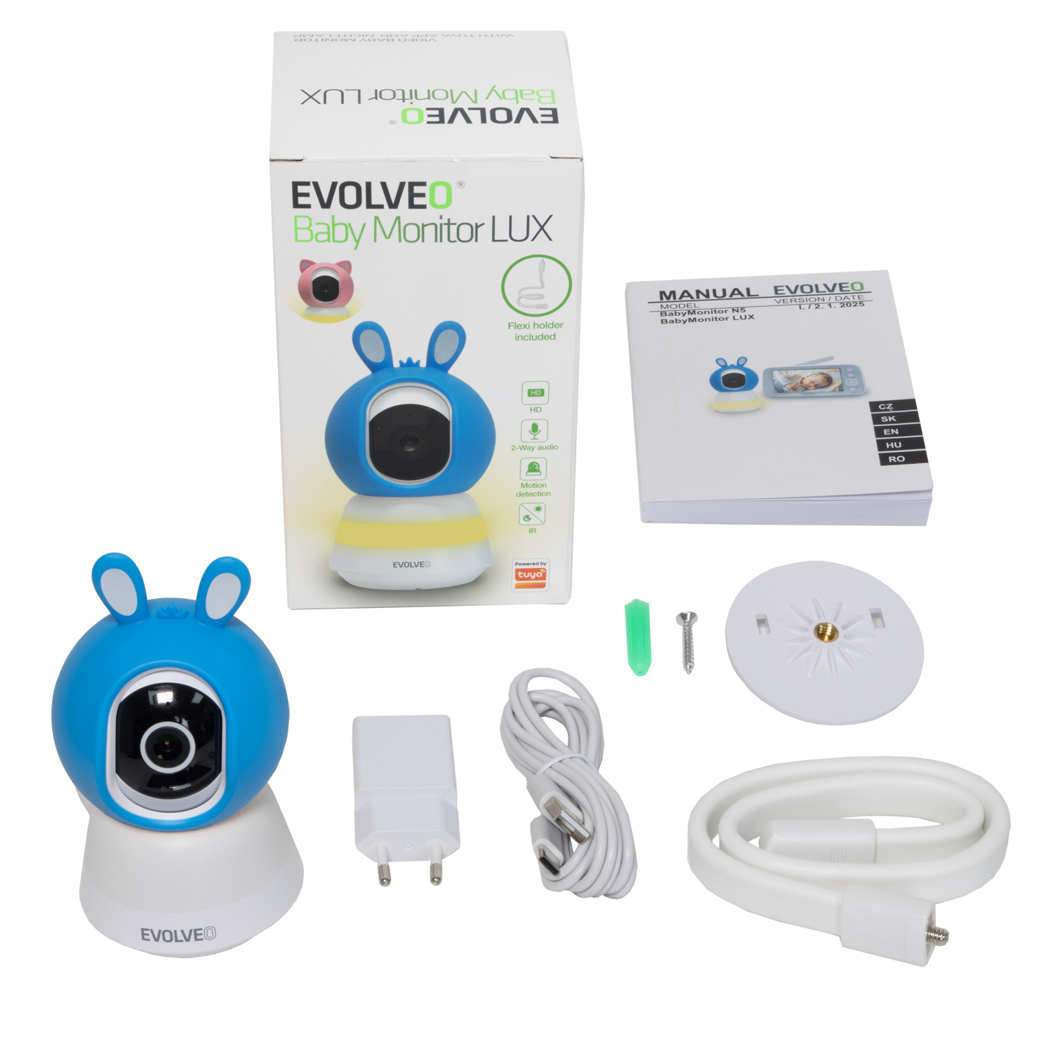 EVOLVEO Baby Monitor LUX modrý