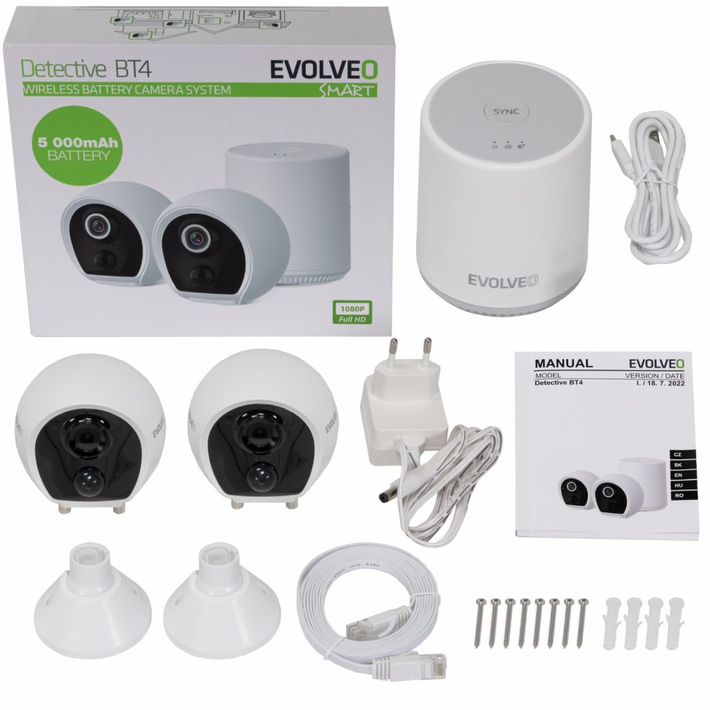 EVOLVEO Detective BT4 SMART - bezdrátový kamerový systém