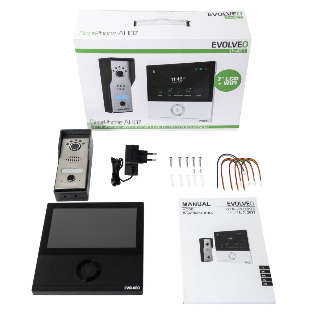 EVOLVEO DoorPhone AHD7 černý monitor