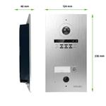 EVOLVEO DoorPhone ID-1, dvojvodičový videotelefón s podporou RFID, odtlačkov prstov a kamery ONVIF