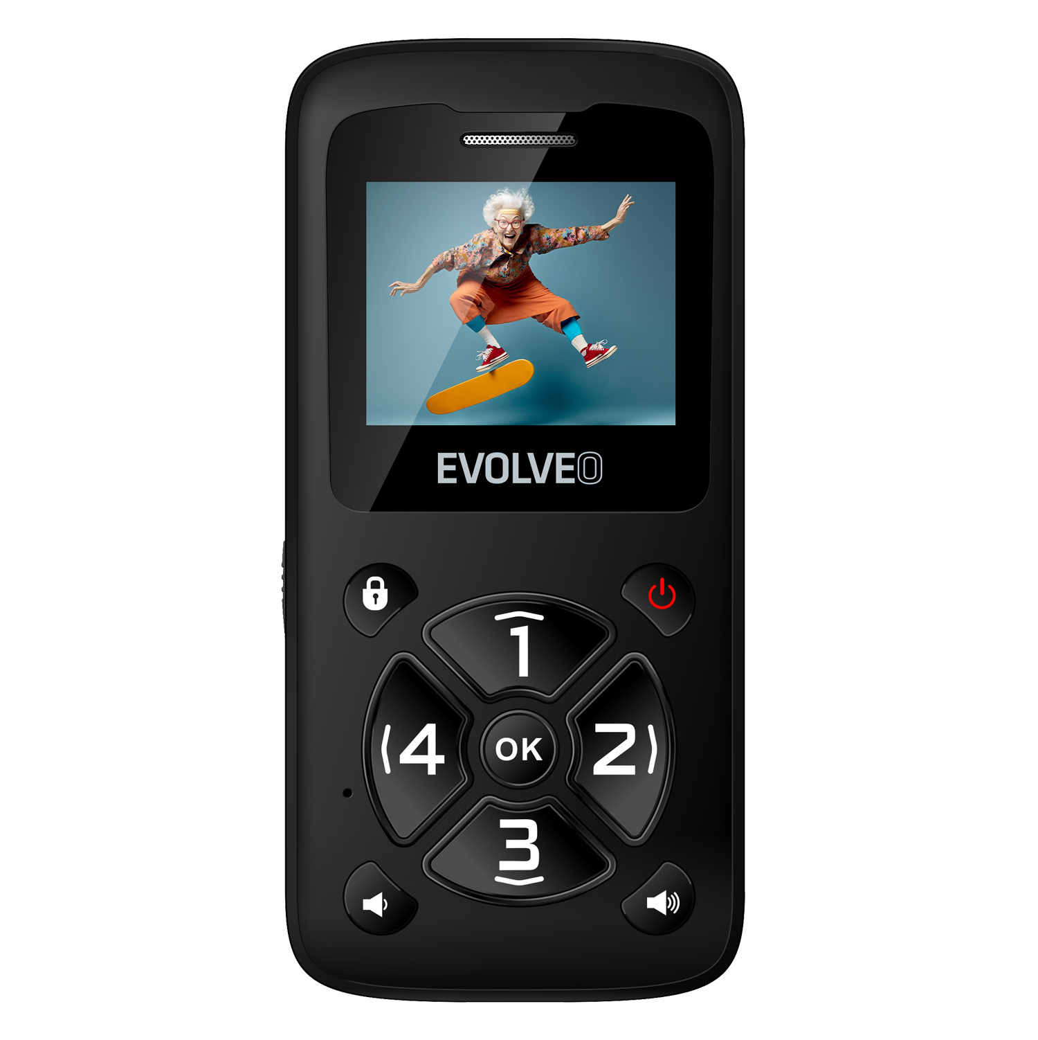 EVOLVEO EasyPhone ID černý