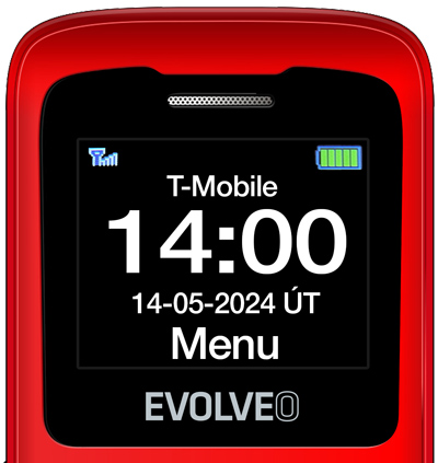 EVOLVEO EasyPhone ID červená