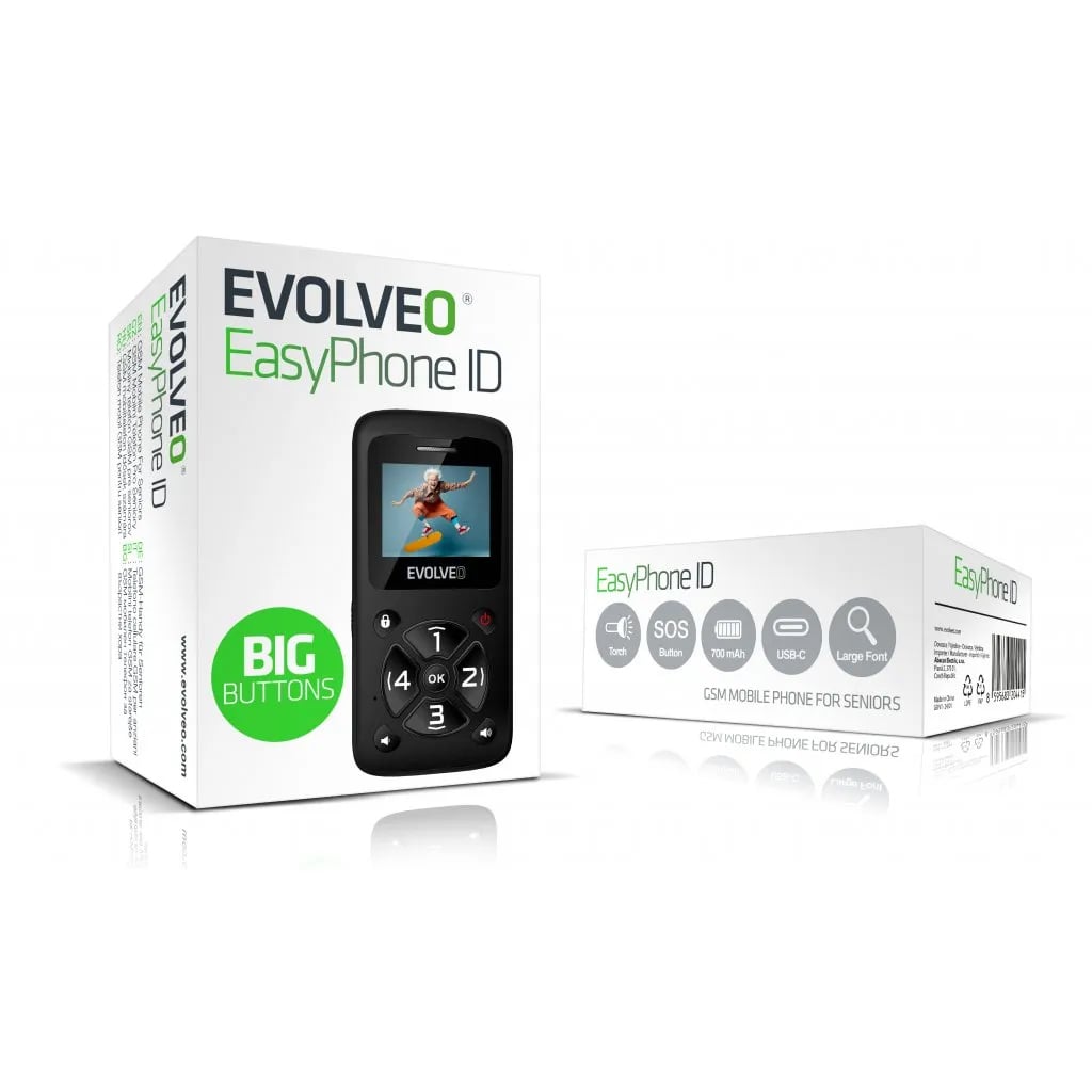 EVOLVEO EasyPhone ID čierny