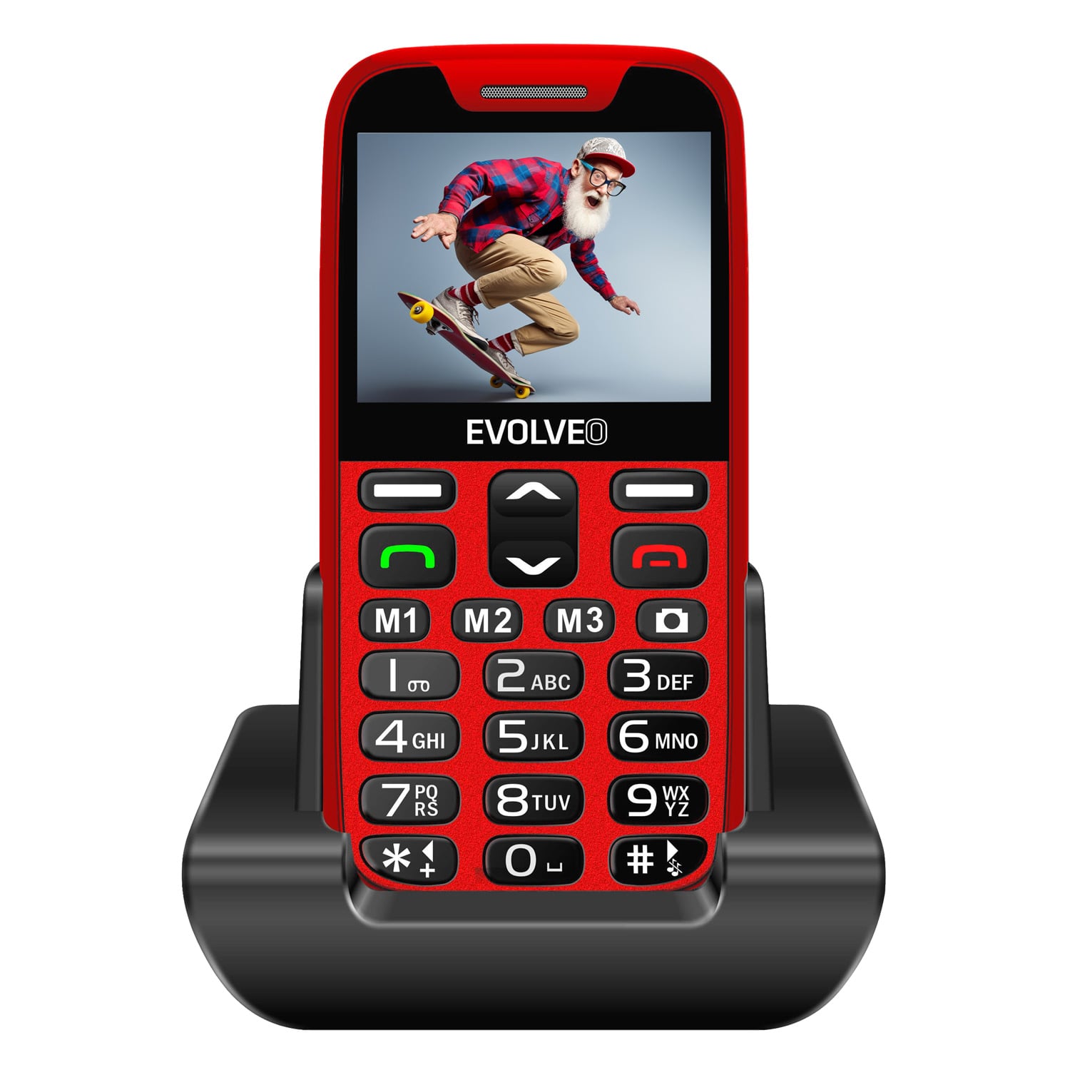 EVOLVEO EasyPhone XR červený