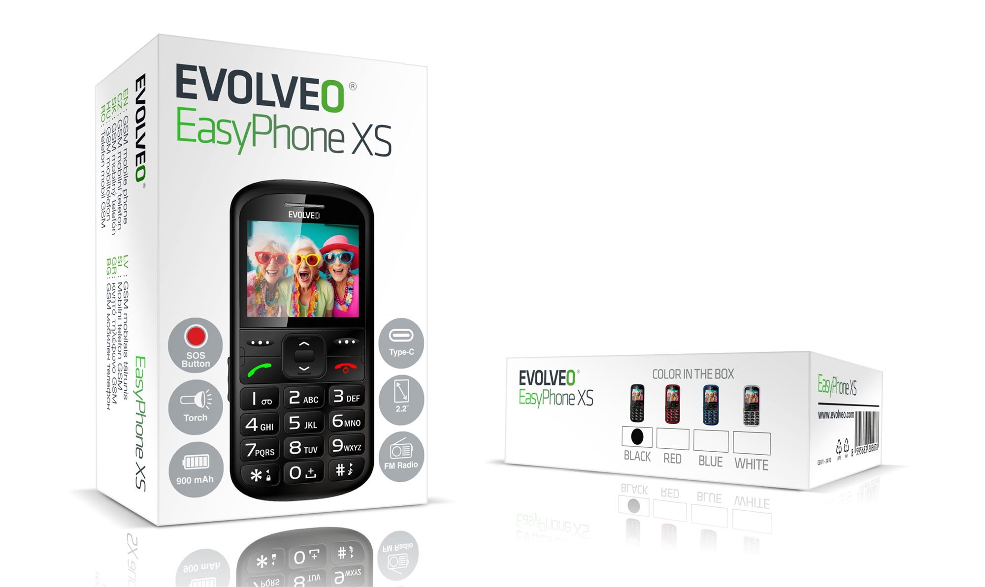 EVOLVEO EasyPhone XS čierny