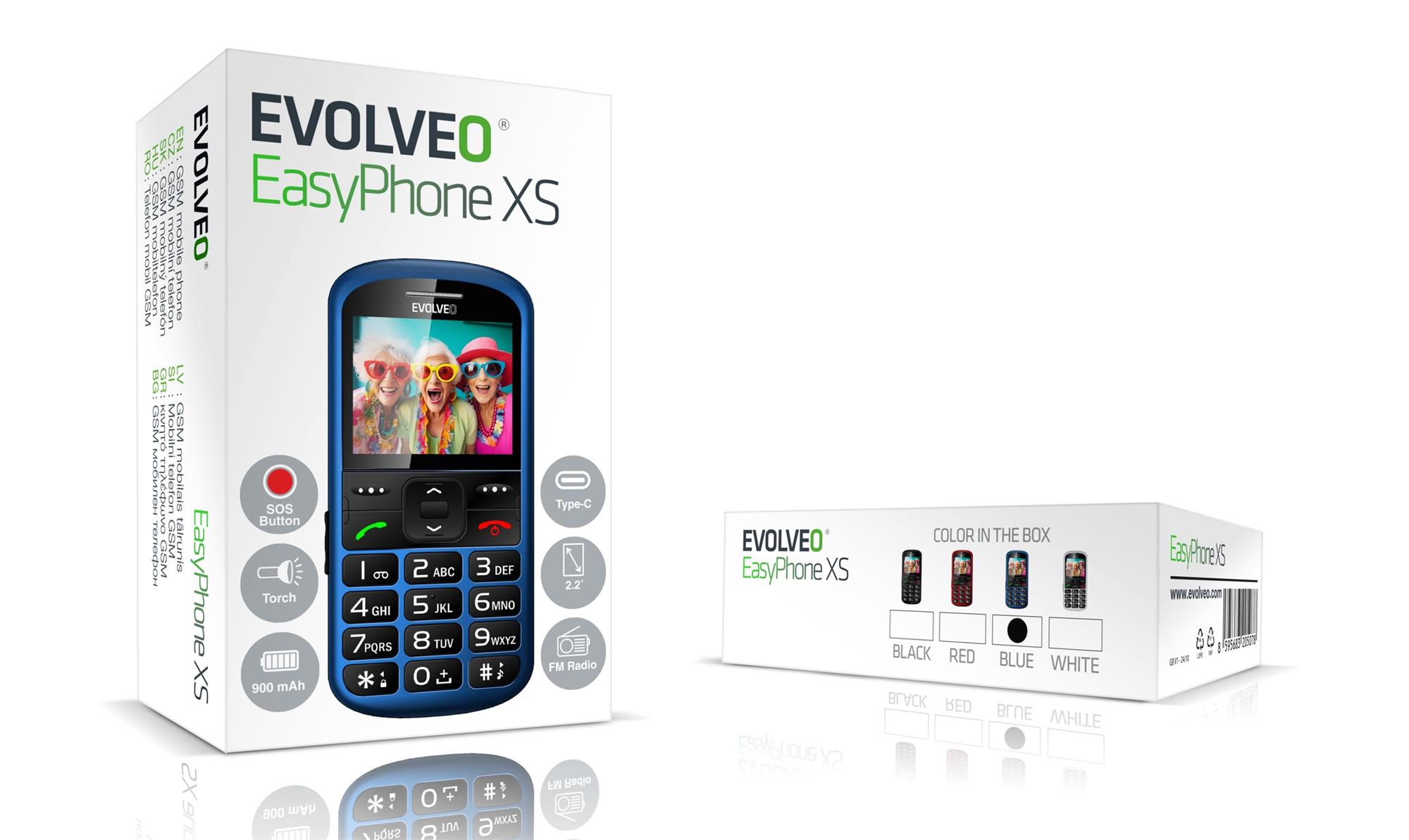EVOLVEO EasyPhone XS modrý