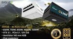 EVOLVEO G1200, napájací zdroj 1200 W, 80+ GOLD, ATX 3.1, PCIe 5.1, modulárny