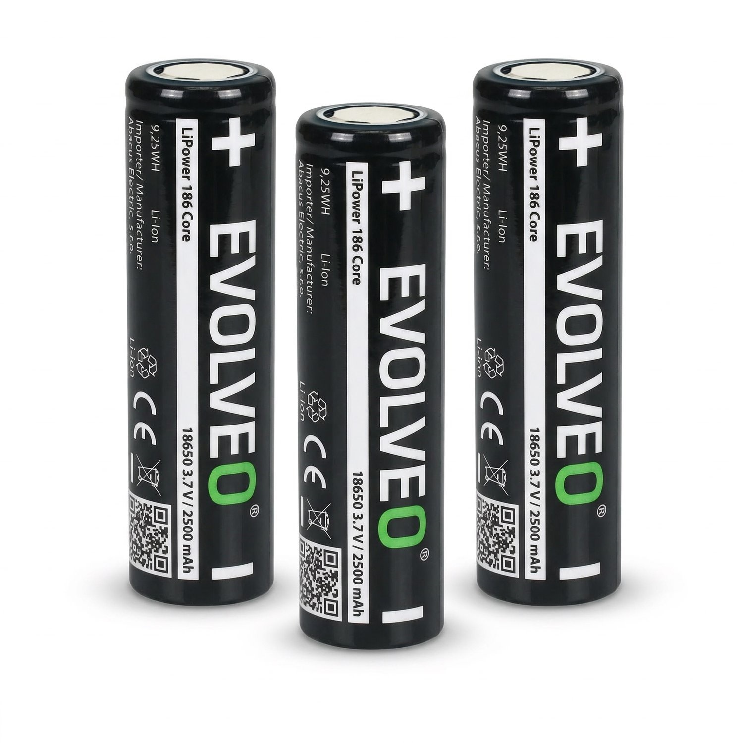 EVOLVEO LiPower 186 Core 2500, 18650 Li-ion batéria (3,7 V / 2500 mAh), 3ks
