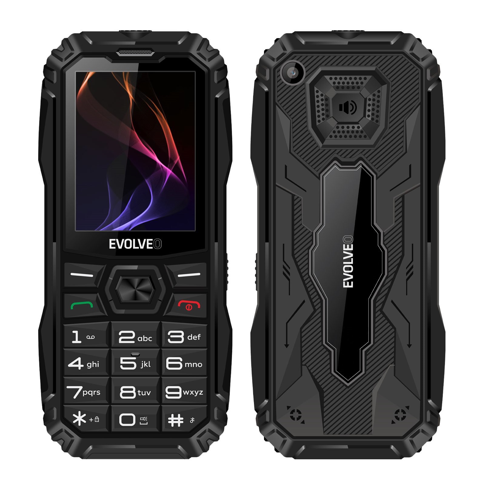 EVOLVEO MaxPhone A1, tlačidlový telefón Dual SIM, čierny