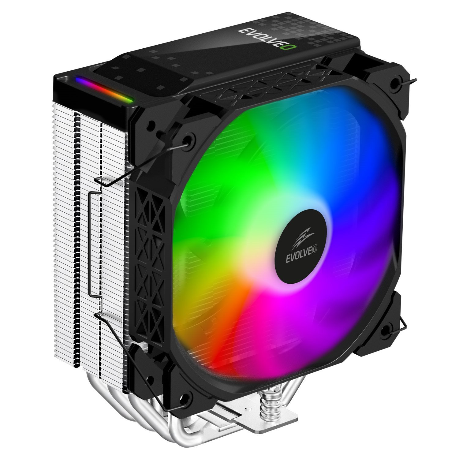 EVOLVEO QuietCool5, chladič procesora, 6x tepelných trubíc, čierny