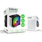 EVOLVEO QuietCool7, chladič procesora s digitálnym displejom, 6 tepelných trubíc, čierny