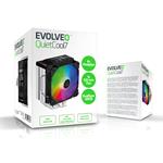 EVOLVEO QuietCool7, CPU chladič s digitálním displejem, 6x heatpipe, černý