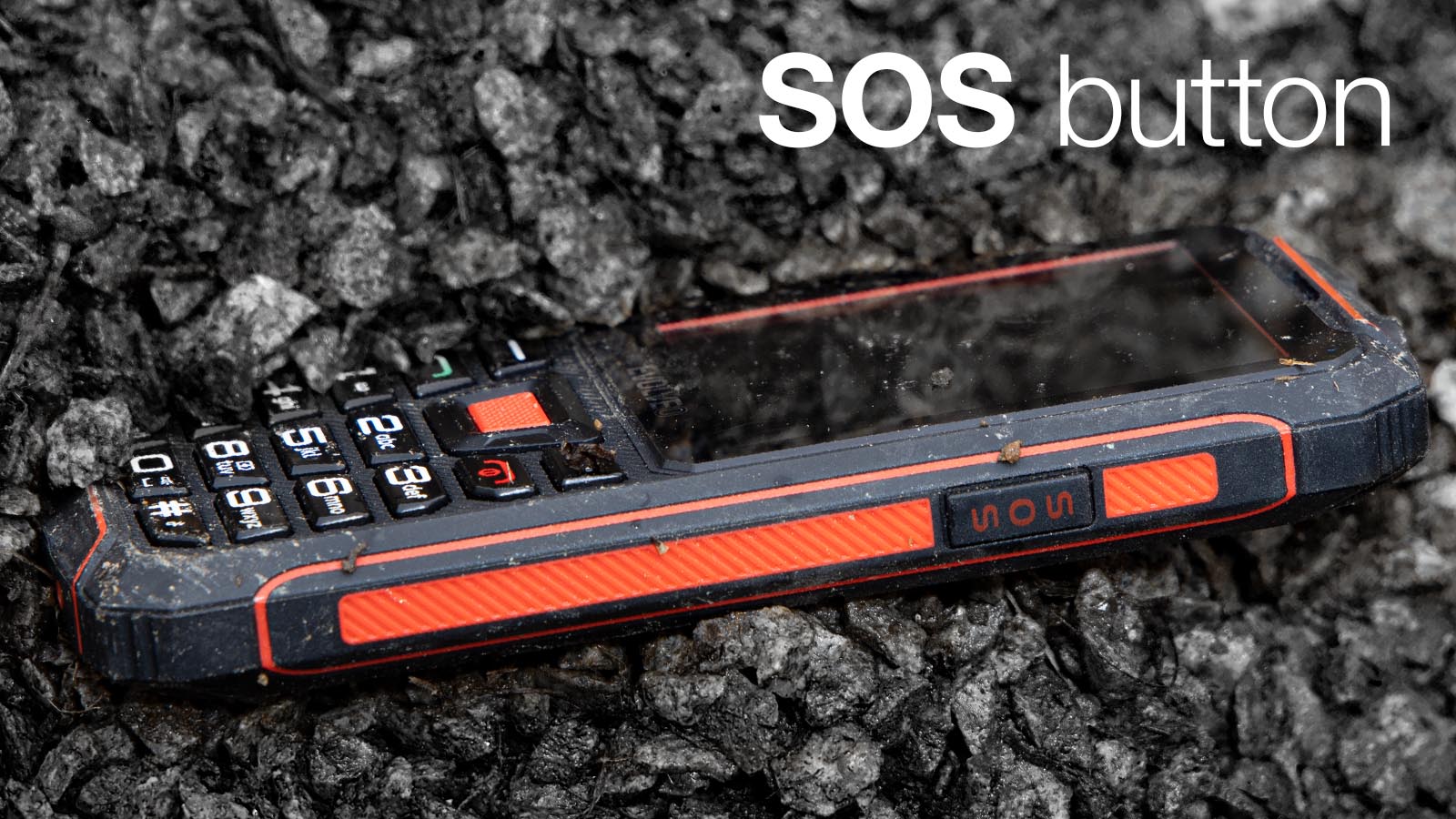 EVOLVEO StrongPhone W4 čierno-červený