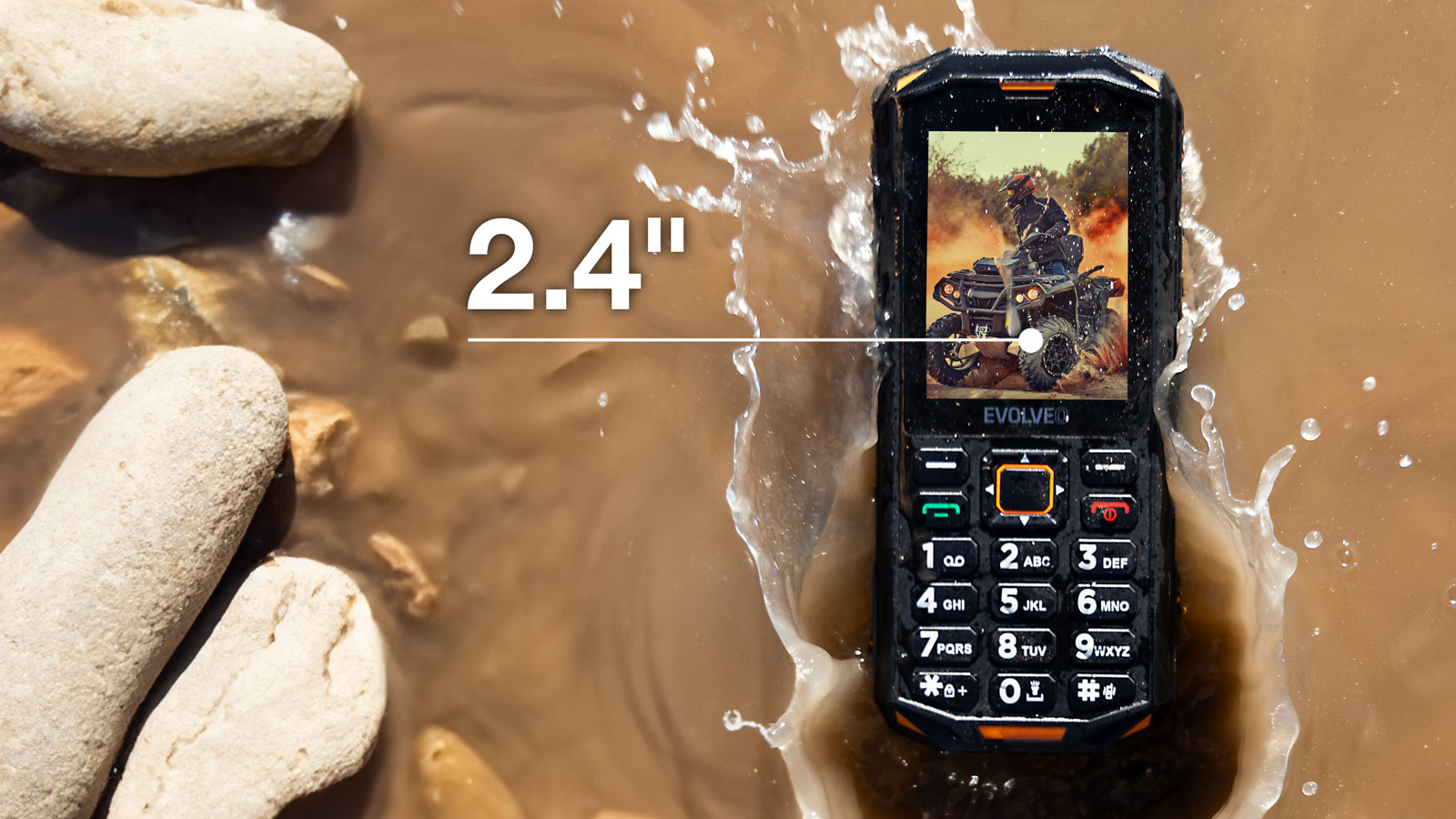 EVOLVEO StrongPhone X5 čierno-sivý