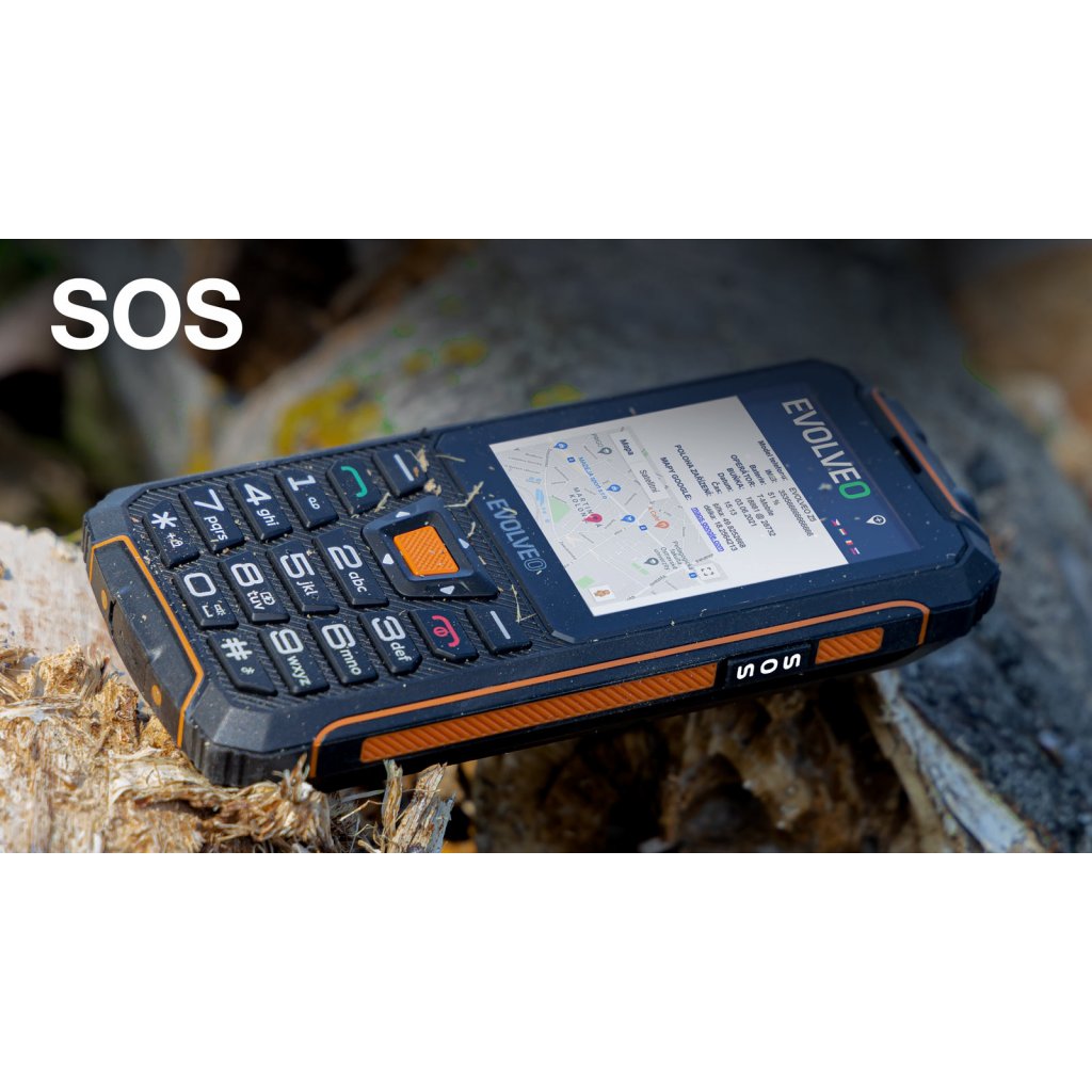EVOLVEO StrongPhone Z6 čierno-oranžový