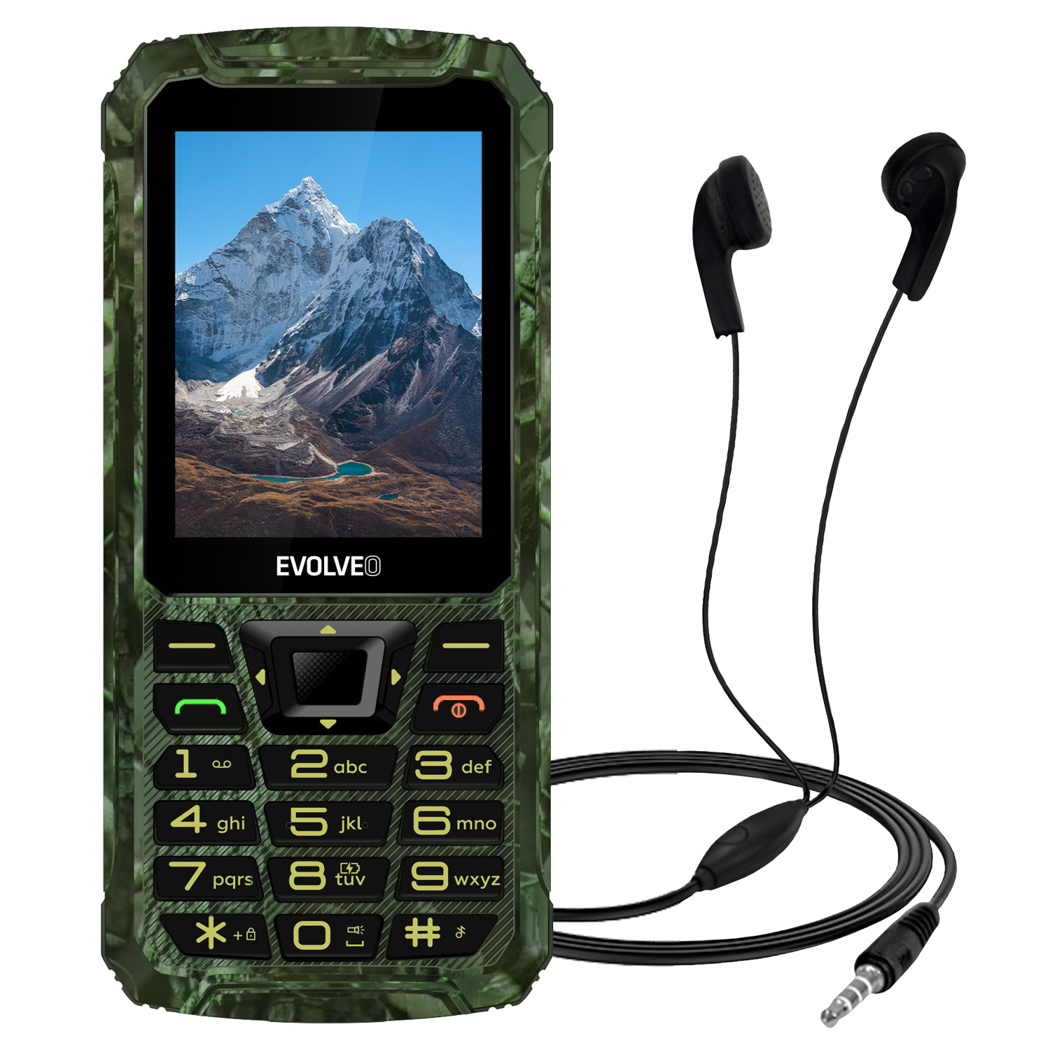 EVOLVEO StrongPhone Z6 lovecká kamufláž