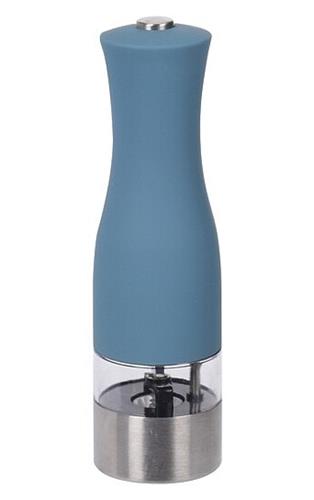Excellent Houseware Elektrický mlýnek na pepř a sůl 20 cm, modrá