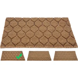 Excellent Houseware Podložka z kokosového vlákna Hexagon, 39 x 59 cm
