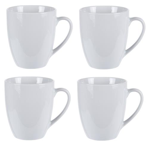 Excellent Houseware Porcelánový hrnček, sada 4 ks, 380 ml