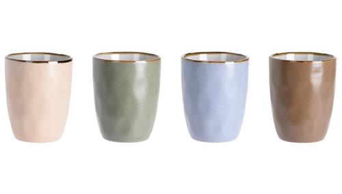 Excellent Houseware Šálek kamenina, sada 4 ks, 280 ml 