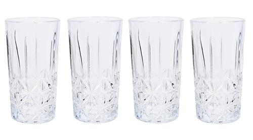 Excellent Houseware Skleničky na longdrink, sada 4 ks, 260 ml