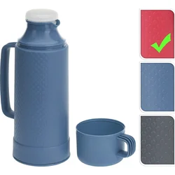 Excellent Houseware Termoska servírovací s hrníčkem 1 l, červená