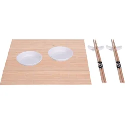 EXCELLENT Sushi set porcelán / bambus sada 7 ks bílá KO-278000190bila