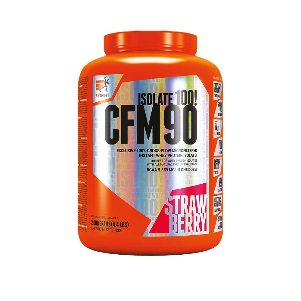 Extrifit CFM Instant Whey Isolate 90 2000 g - jahoda