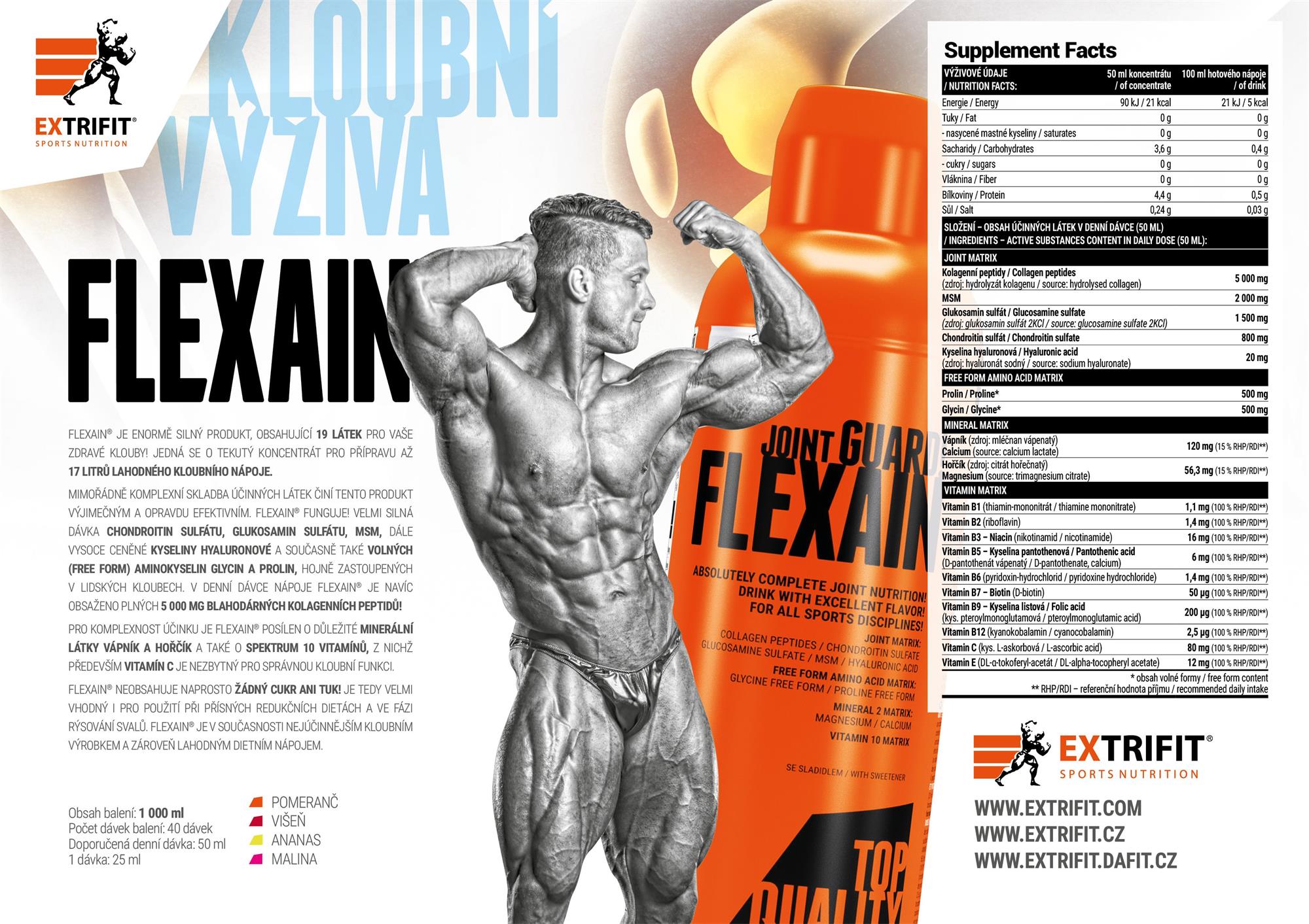 Extrifit Flexain 1000 ml - ananas