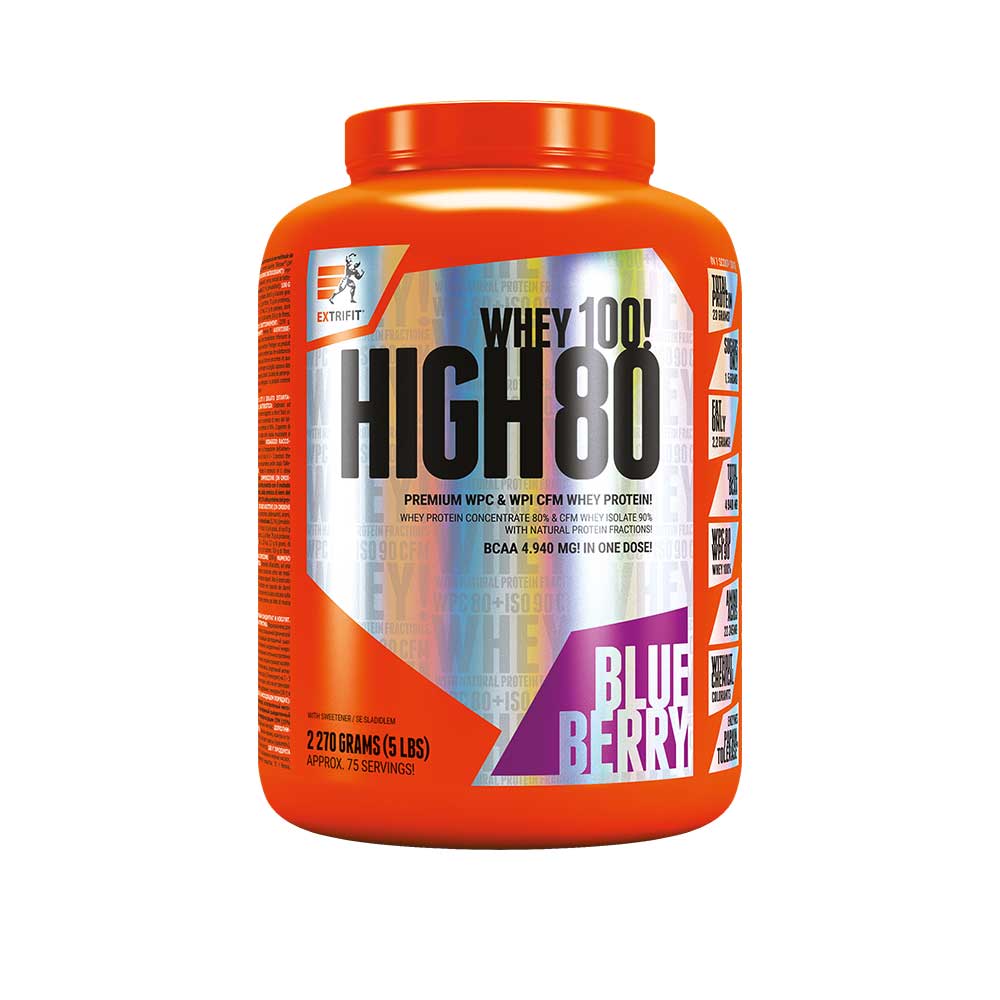 Extrifit High Whey 80 2270 g - čučoriedka