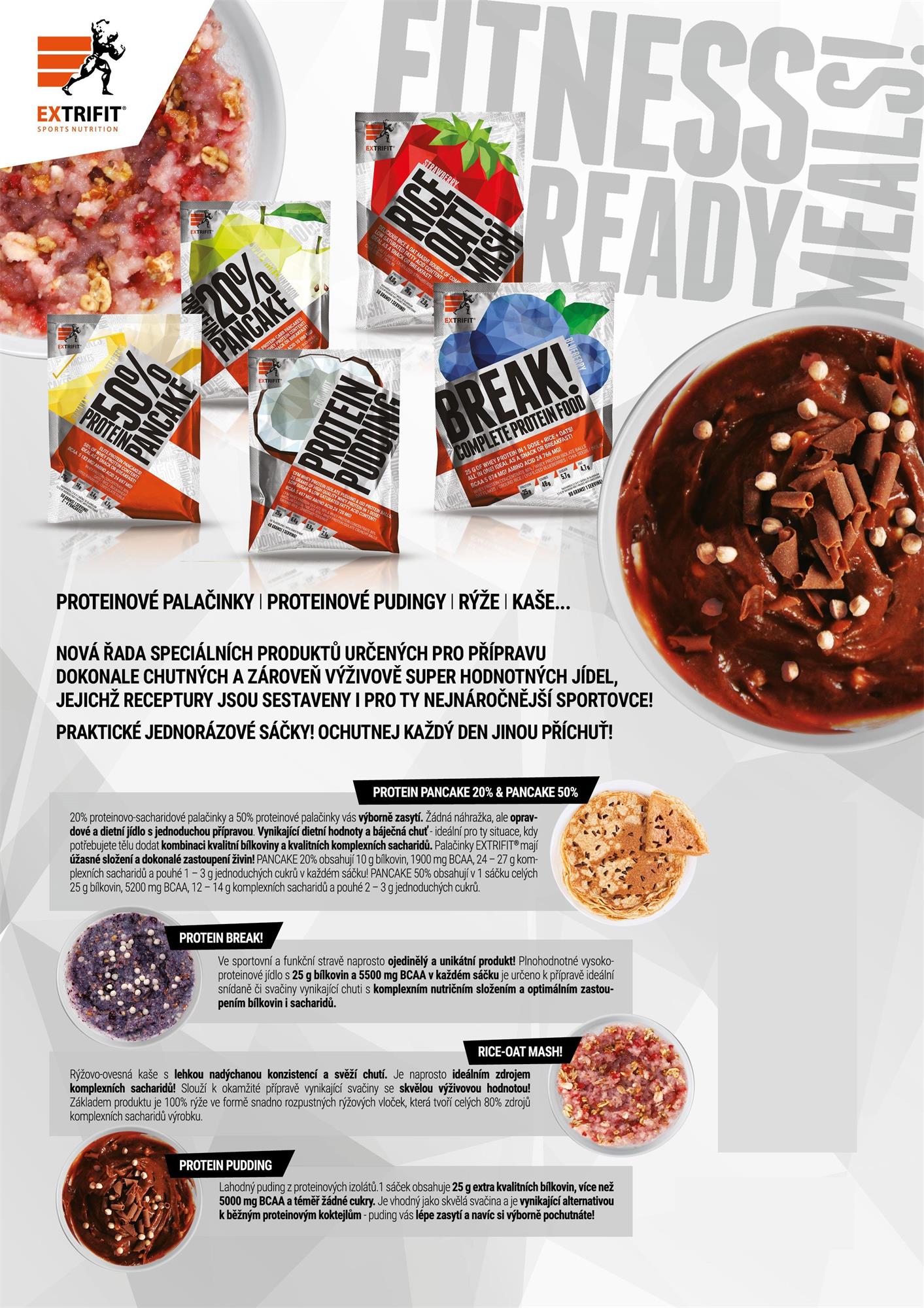 Extrifit Protein Break! 900 g - banán