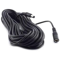 EZVIZ vonkajší napájací predlžovací kábel pre IP kamery/ 1× DC 5,5 mm samec/ 1× DC 5,5 mm samica/ dĺžka 5 m/ čierny