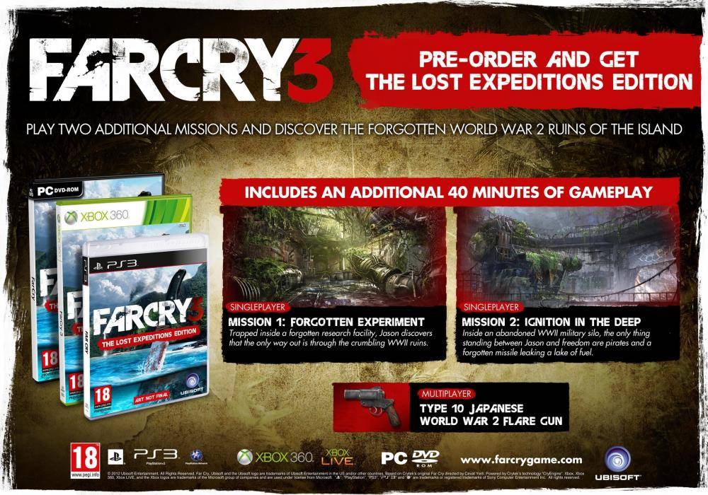 Far Cry 3 Lost Expedition Edition elektronická licence