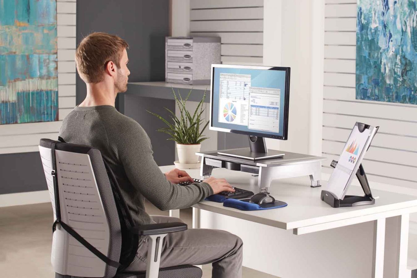 Fellowes Office Suites Standard - Stojan pod monitor 8031101
