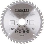 Festa Kotouč pilový do dřeva TCT, O 190 x 3,2 x 30 mm, 40 zubů