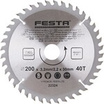 Festa Kotouč pilový do dřeva TCT, O 200 x 3,2 x 30 mm, 40 zubů