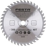 Festa Kotouč pilový do dřeva TCT, O 300 x 3,2 x 30 mm, 40 zubů