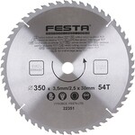 Festa Kotouč pilový do dřeva TCT, O 350 x 3,5 x 30 mm, 54 zubů