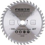 Festa Pílový kotúč na drevo TCT, O 300 x 3,2 x 30 mm, 40 zubov