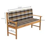 Fieldmann FDZN 9121 Poťah na 2-miestnu lavicu 4013-T, hnedý pruh