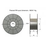 Filament PM 1.75 PETG 1kg, oranžová