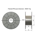 Filament PM tisková struna/filament 1,75 PLA+ Sweet Mint, 1 kg
