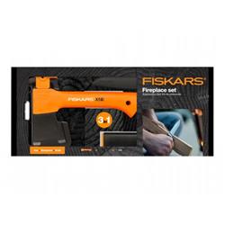 Fiskars Set na oheň sekera XXS X5 + nůž + ostřič 