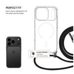 FIXED MagPure puzdro na krk s čiernou šnúrkou pre Apple iPhone 17 Pro