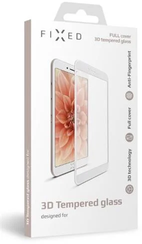 Fixed Ochranné tvrdené sklo 3D Full-Cover pre Apple iPhone 7/8/SE (2020), biele FIXG3D-100-033WH