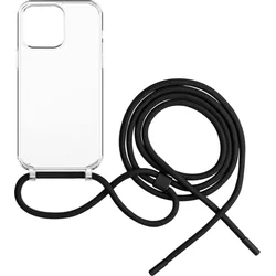 FIXED Pure Neck puzdro s čiernou šnúrkou pre Apple iPhone 13 Pro Max
