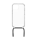 FIXED Pure Neck puzdro s čiernou šnúrkou pre Apple iPhone 15 Plus